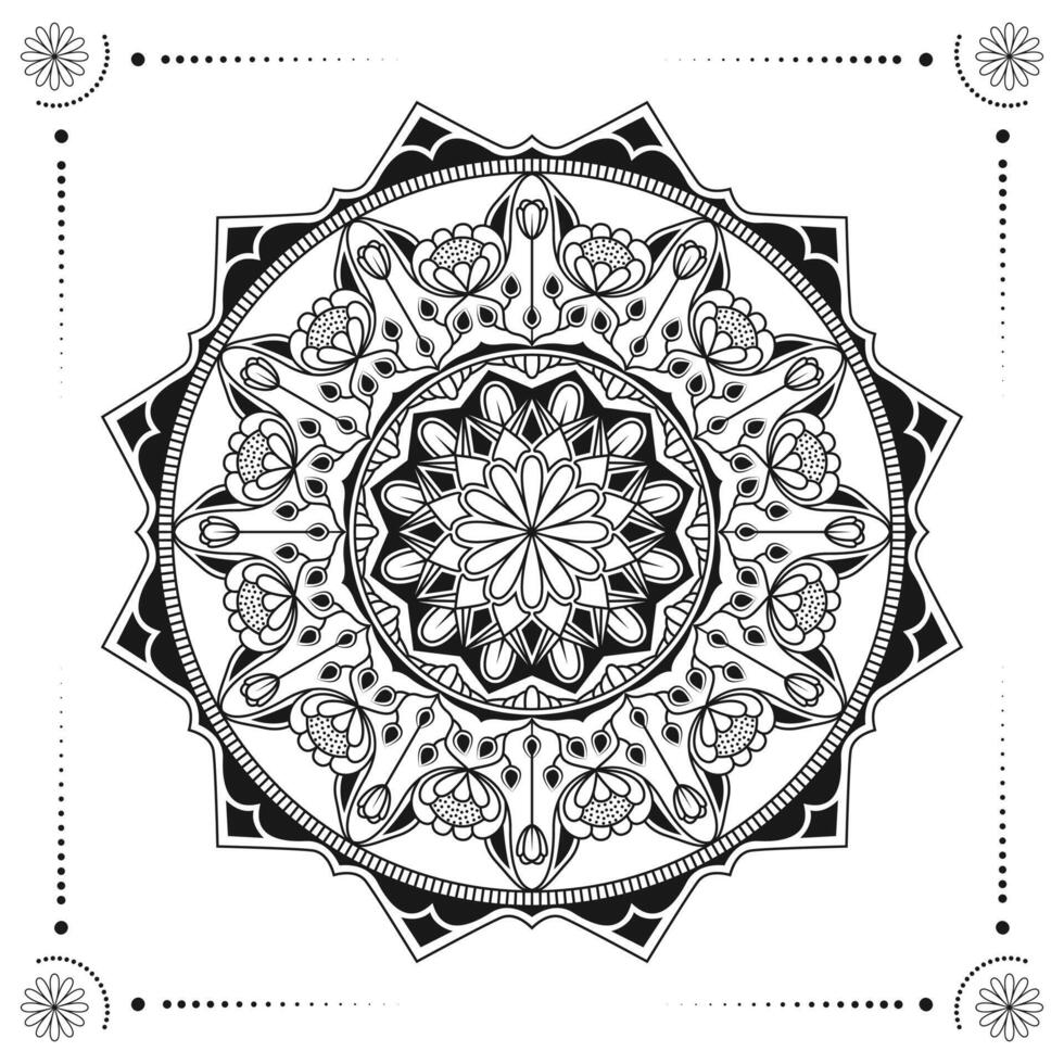 fundo de mandala de luxo criativo vetor