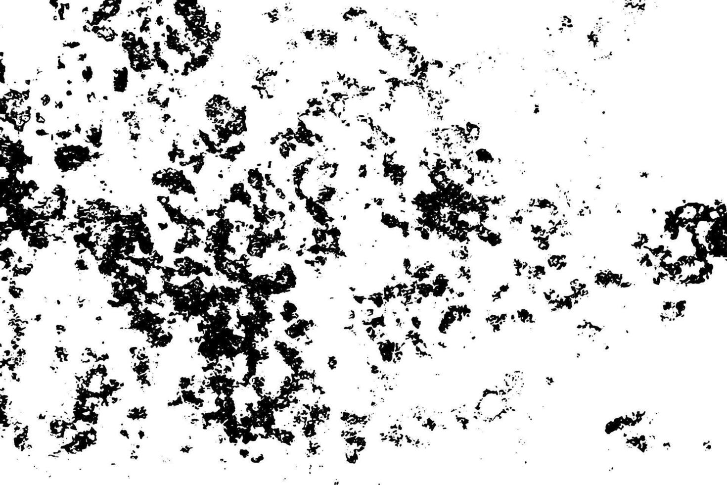 fundo grunge de preto e branco. textura de ilustração abstrata de rachaduras, fichas, ponto. padrão monocromático sujo da velha superfície desgastada. vetor