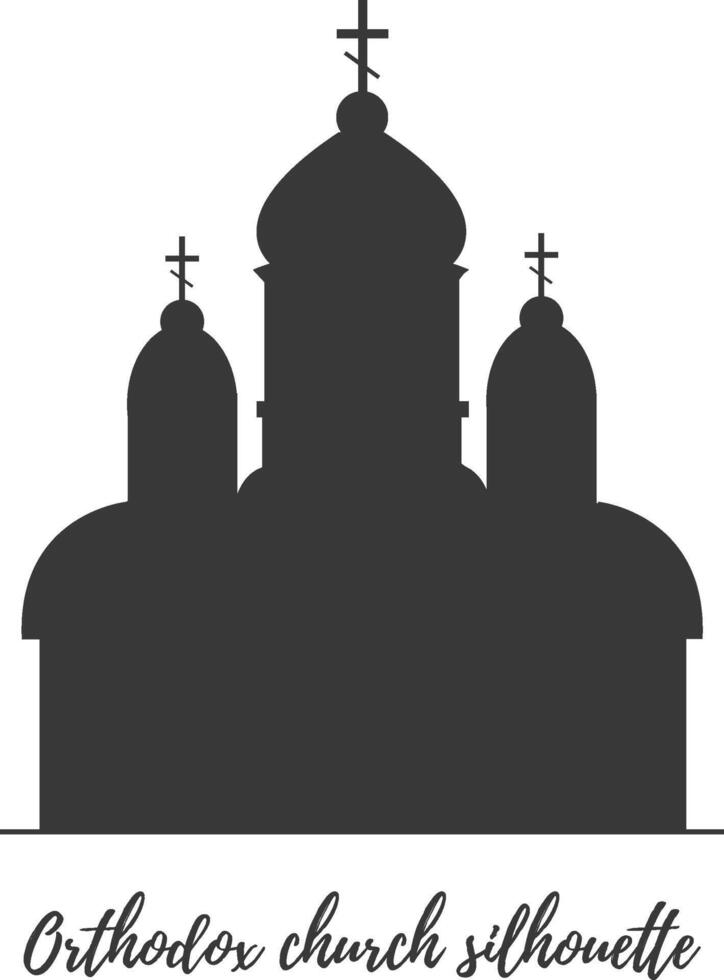 ortodoxo Igreja em uma branco fundo. vetor ilustração. simples linhas, ótimo para qualquer desenhos, para rede.