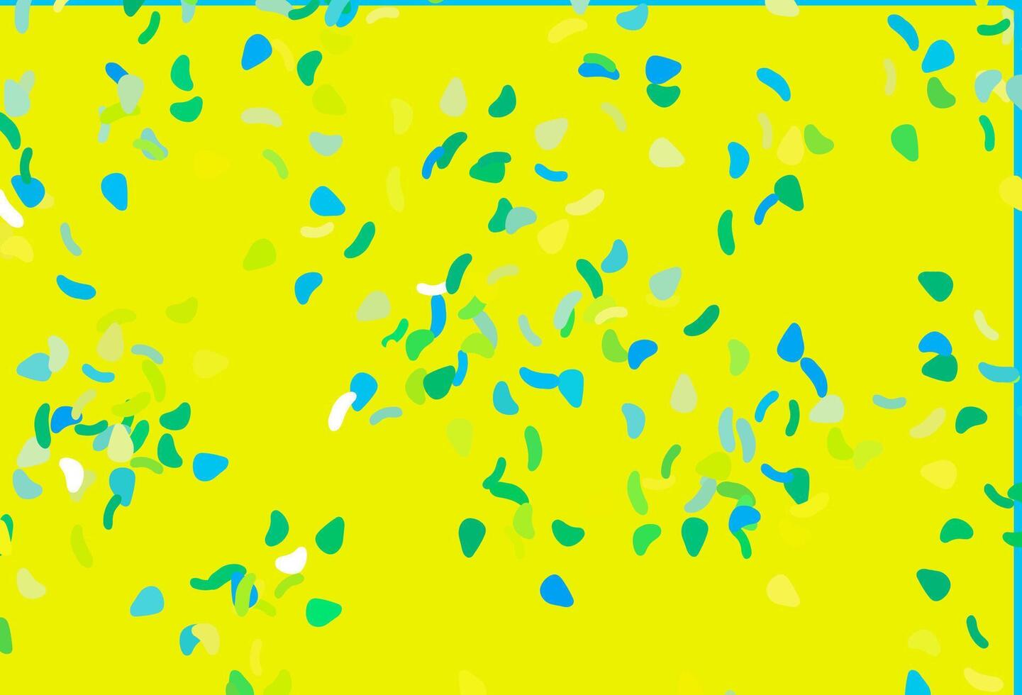 textura vector azul claro, amarelo com formas aleatórias.