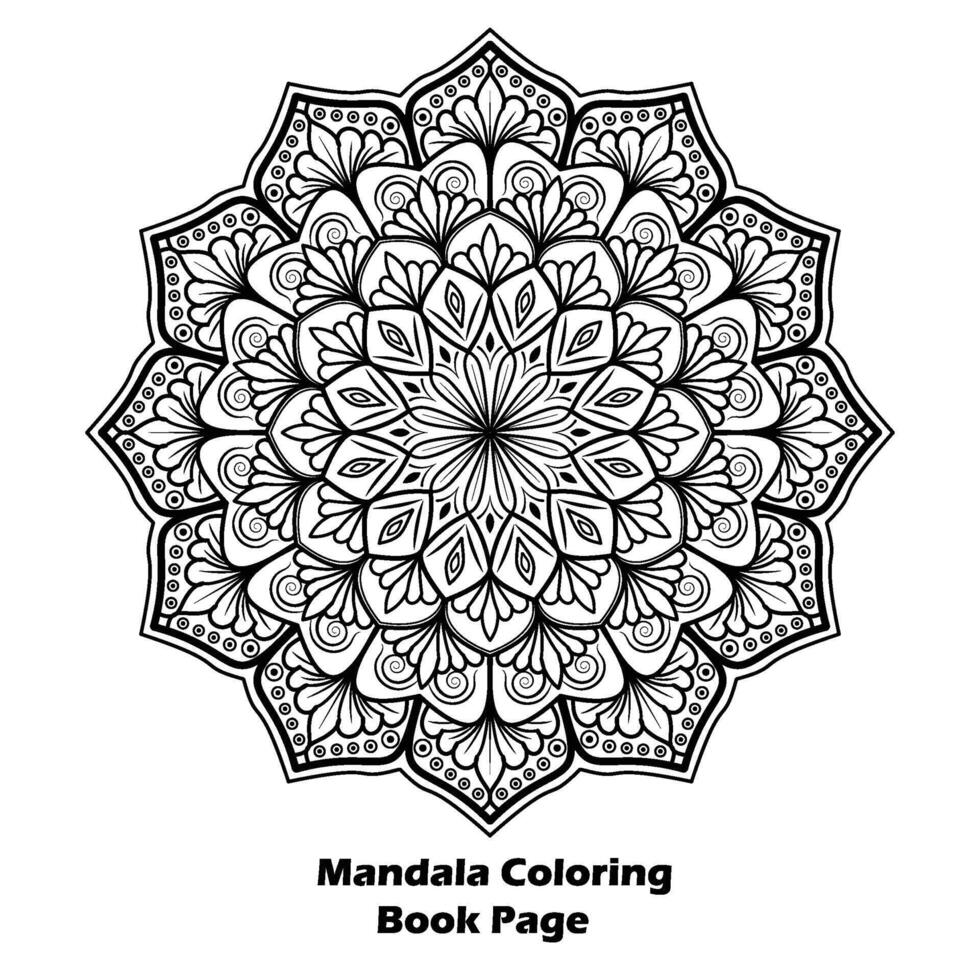 coloração livro volta triângulo enfeite mandala Projeto vetor