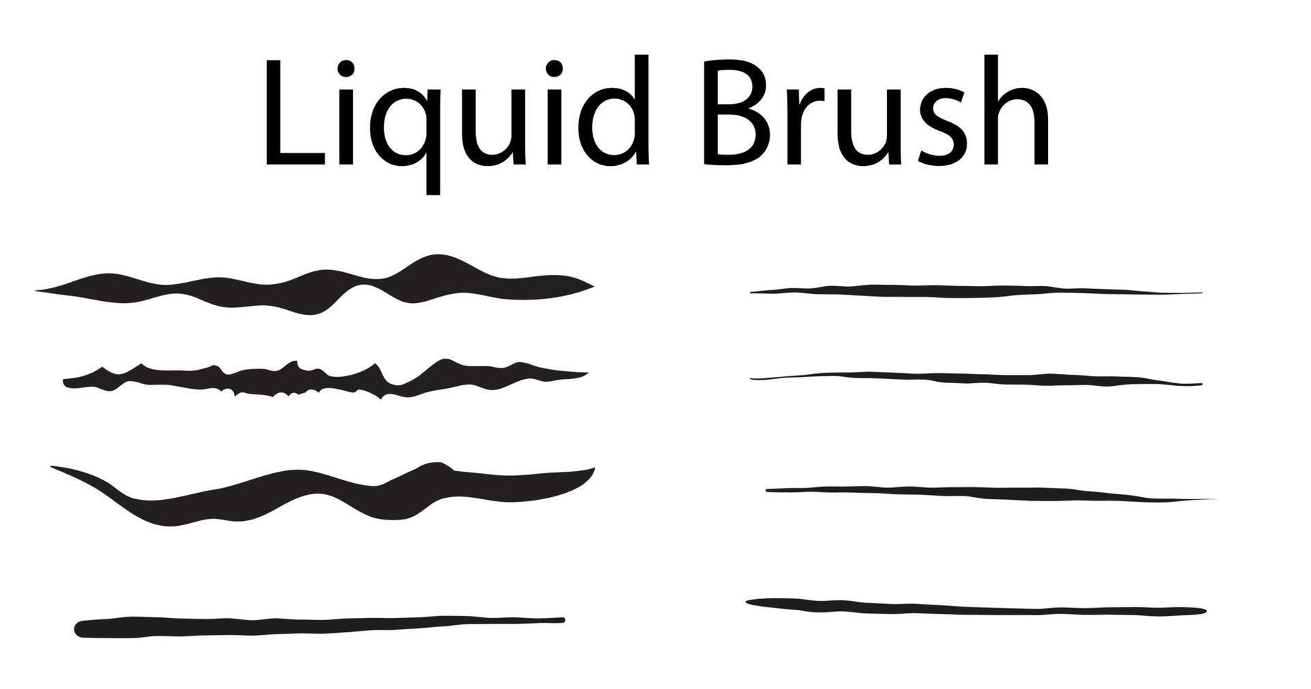 ilustração de pincel líquido vetor