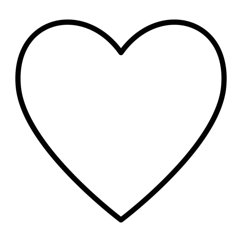 amor símbolo. coração linha ícone, esboço vetor logotipo ilustração, isolado coração em uma branco fundo