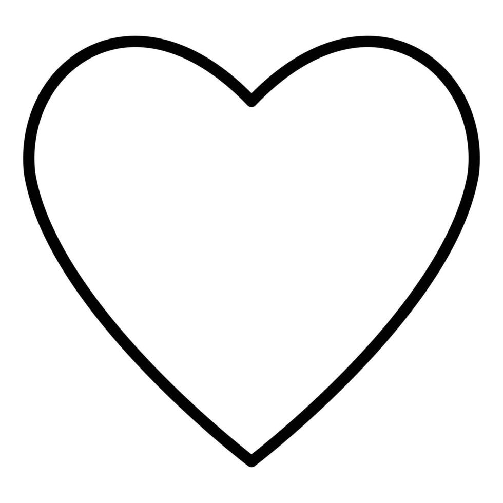 amor símbolo. coração linha ícone, esboço vetor logotipo ilustração, isolado coração em uma branco fundo