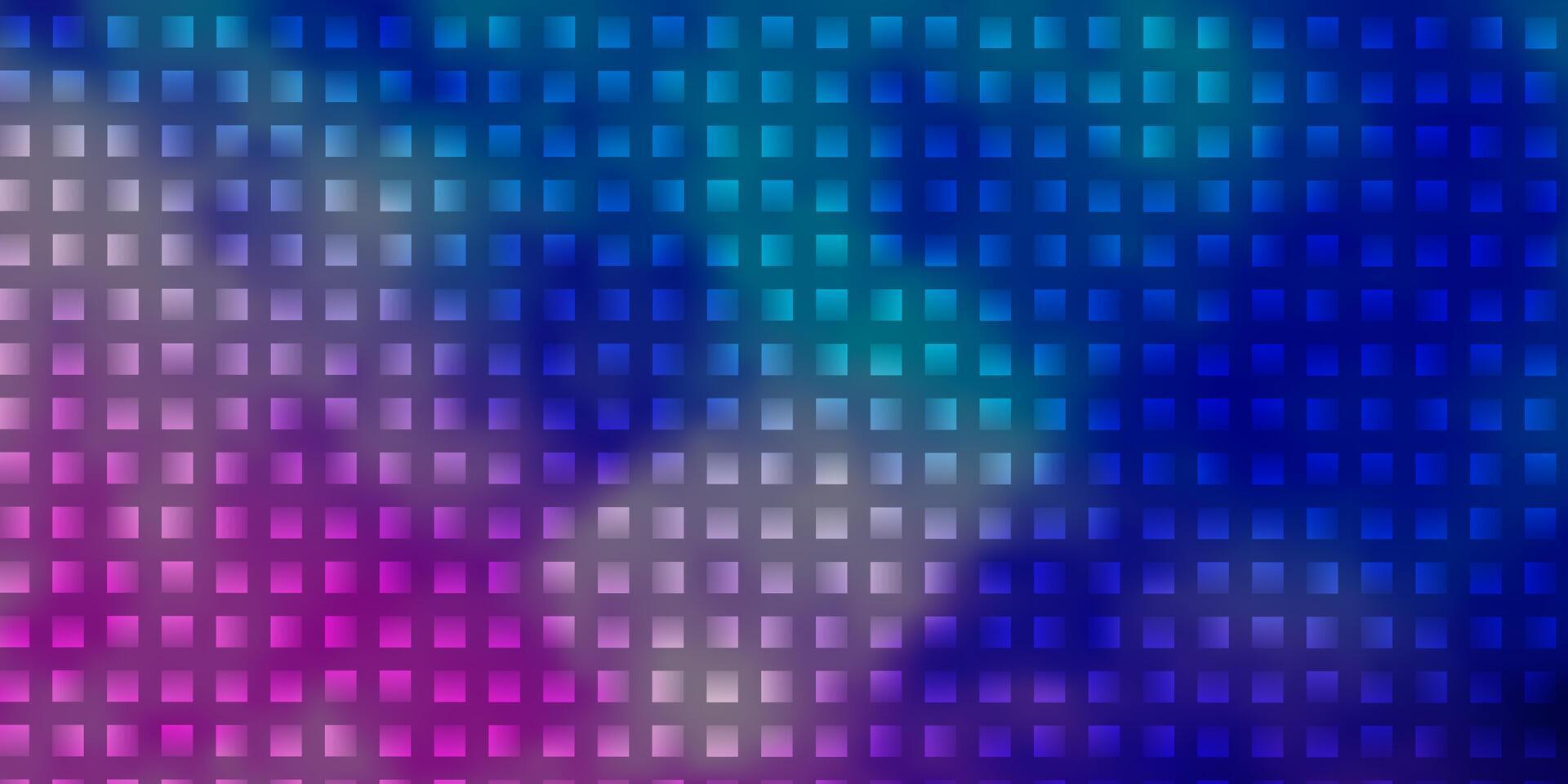 textura vector rosa claro, azul em estilo retangular.