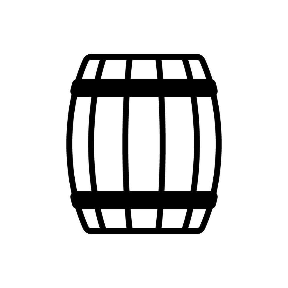 barril ícone vetor. vinho ilustração placa. vinho barril símbolo ou logotipo. vetor