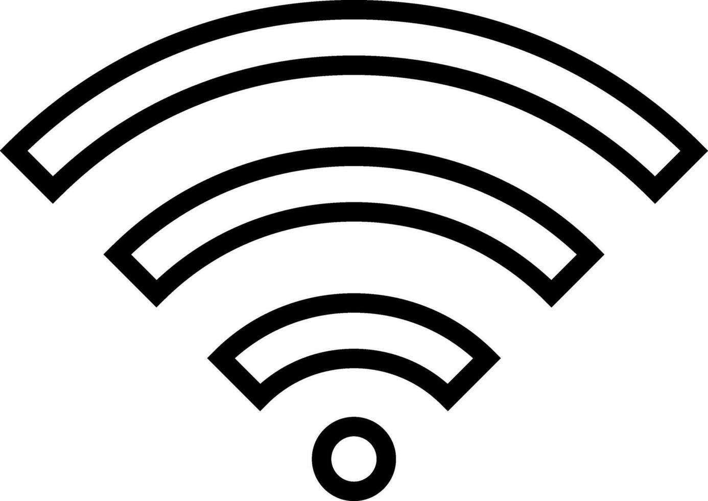 sinal ícone vetor. Wi-fi ilustração placa. antena e satélite sinal símbolos. sem fio logotipo. vetor