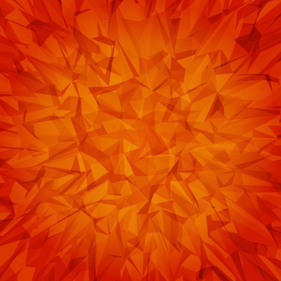 laranja poligonal mosaico fundo vetor
