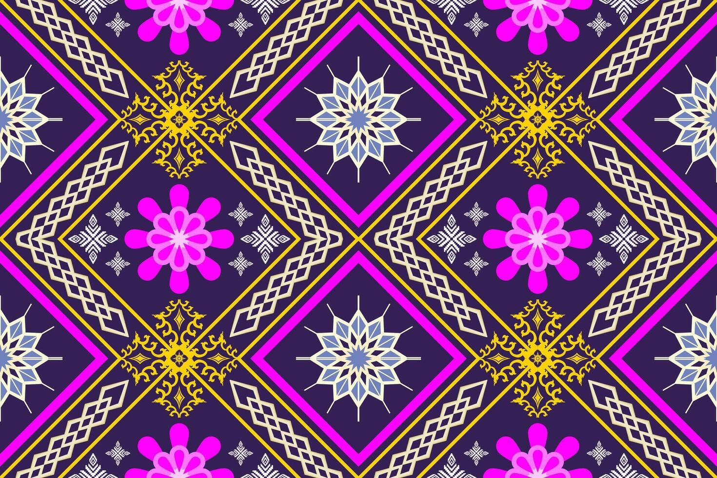 geométrica étnica oriental arte tradicional pattern.figure bordado tribal style.design para plano de fundo, papel de parede, roupas, embrulho, tecido, elemento, ilustração vetorial. vetor