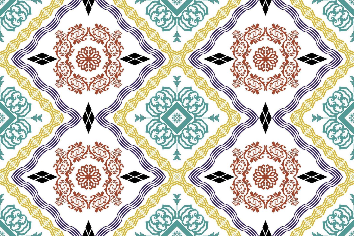 geométrica étnica oriental arte tradicional pattern.figure bordado tribal style.design para plano de fundo, papel de parede, roupas, embrulho, tecido, elemento, ilustração vetorial. vetor