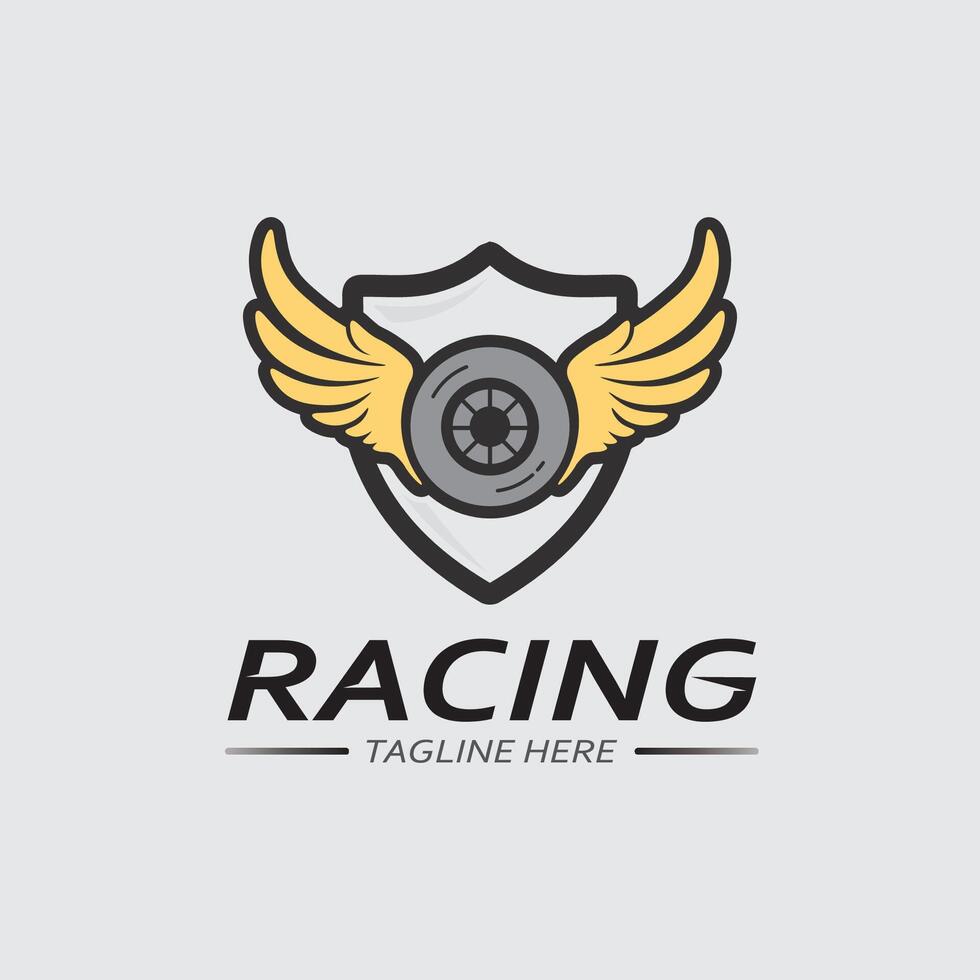 raça e Rapidez logotipo ícone vetor raça bandeira corrida ilustração logotipo Projeto