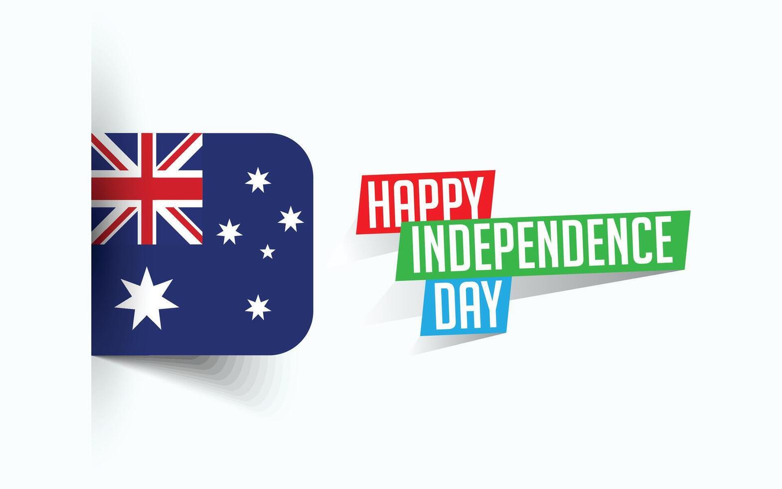 feliz independência dia do Austrália vetor ilustração, nacional dia poster, cumprimento modelo projeto, eps fonte Arquivo