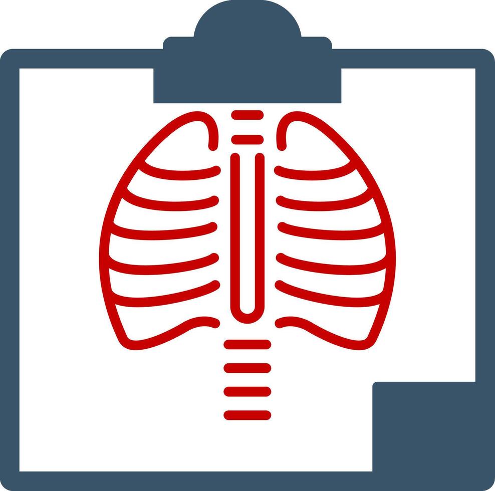 radiologia plano gradiente ícone vetor