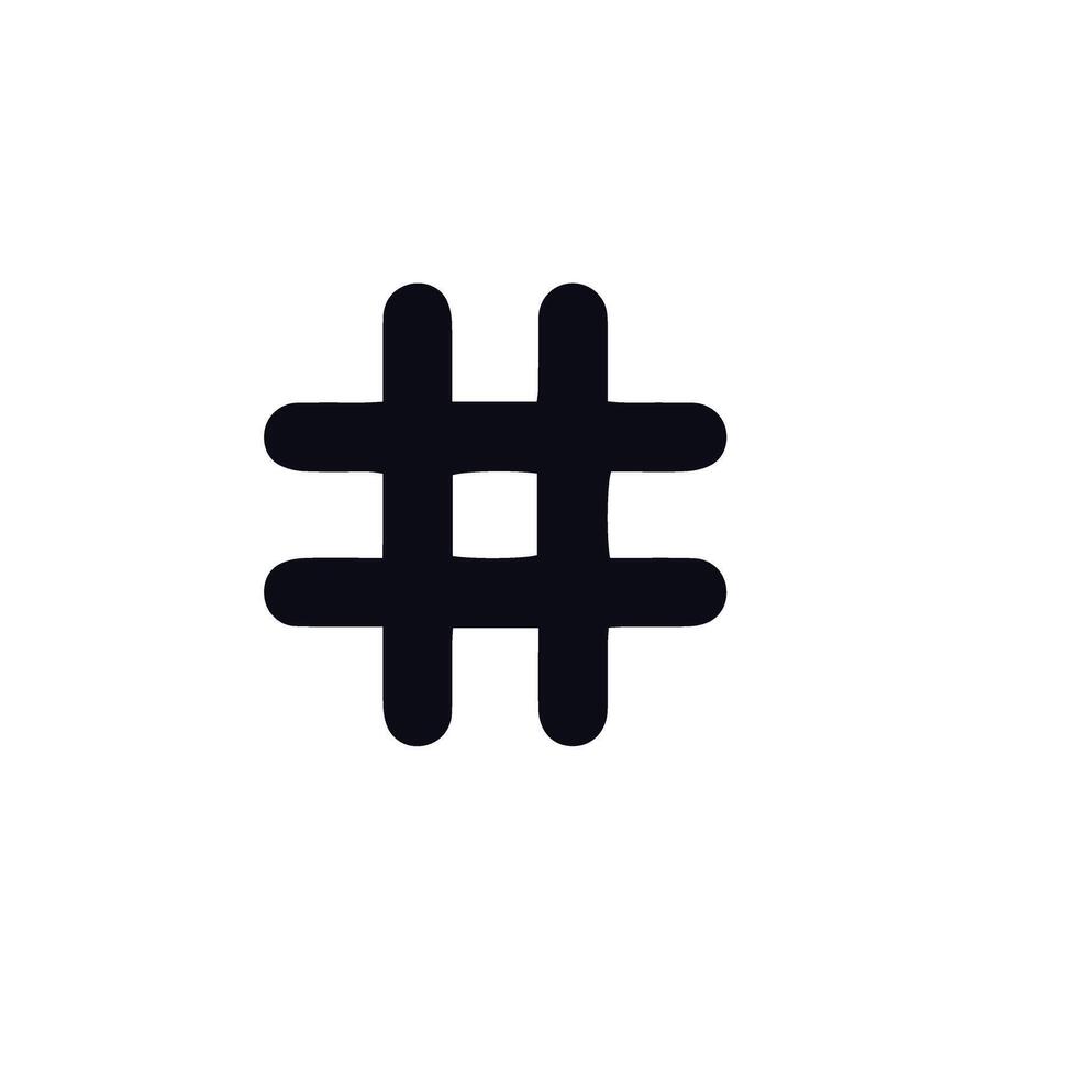 hashtag ícone vetor Projeto