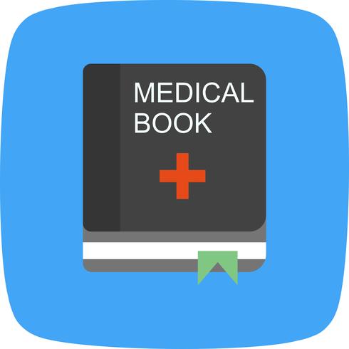 Ícone de livro médico de vetor