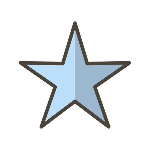 Estrela, vetorial, ícone, ilustração vetor