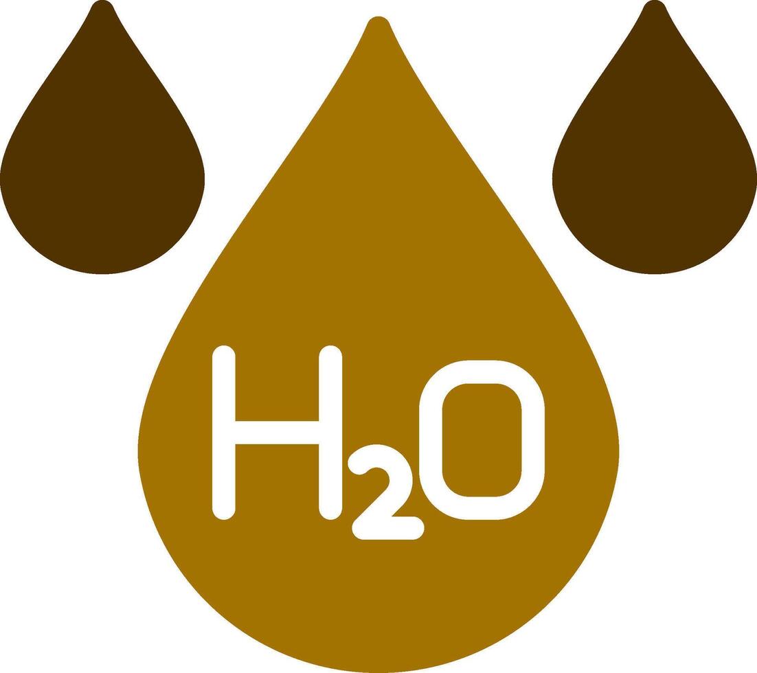 h2o criativo ícone Projeto vetor