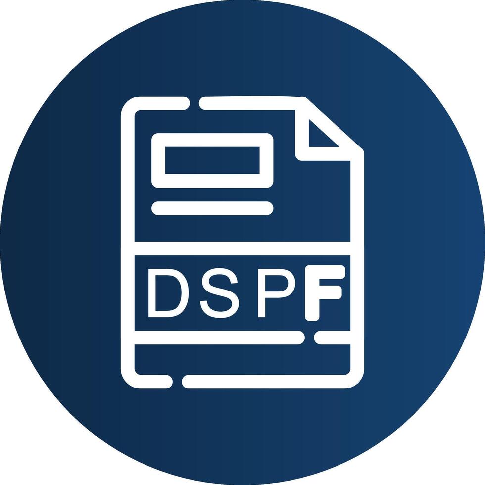 dspf criativo ícone Projeto vetor