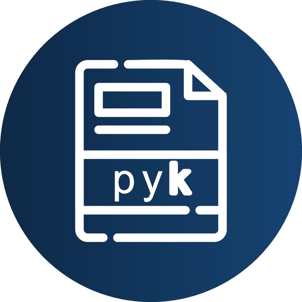 pyk criativo ícone Projeto vetor