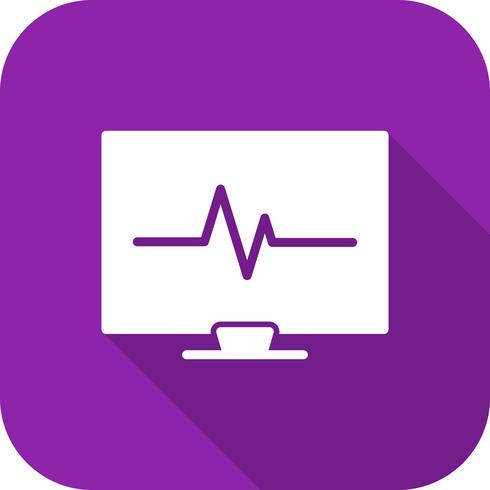 Vector ícone de ECG