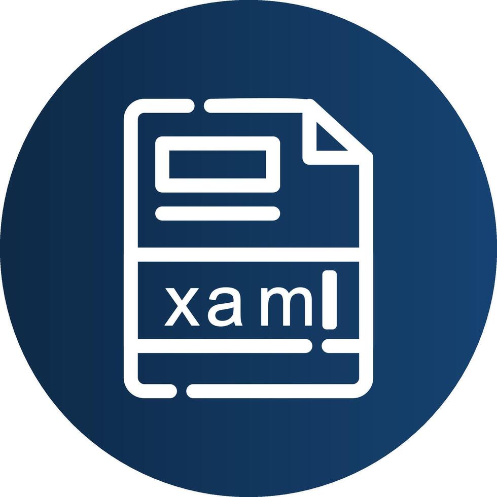 xaml criativo ícone Projeto vetor