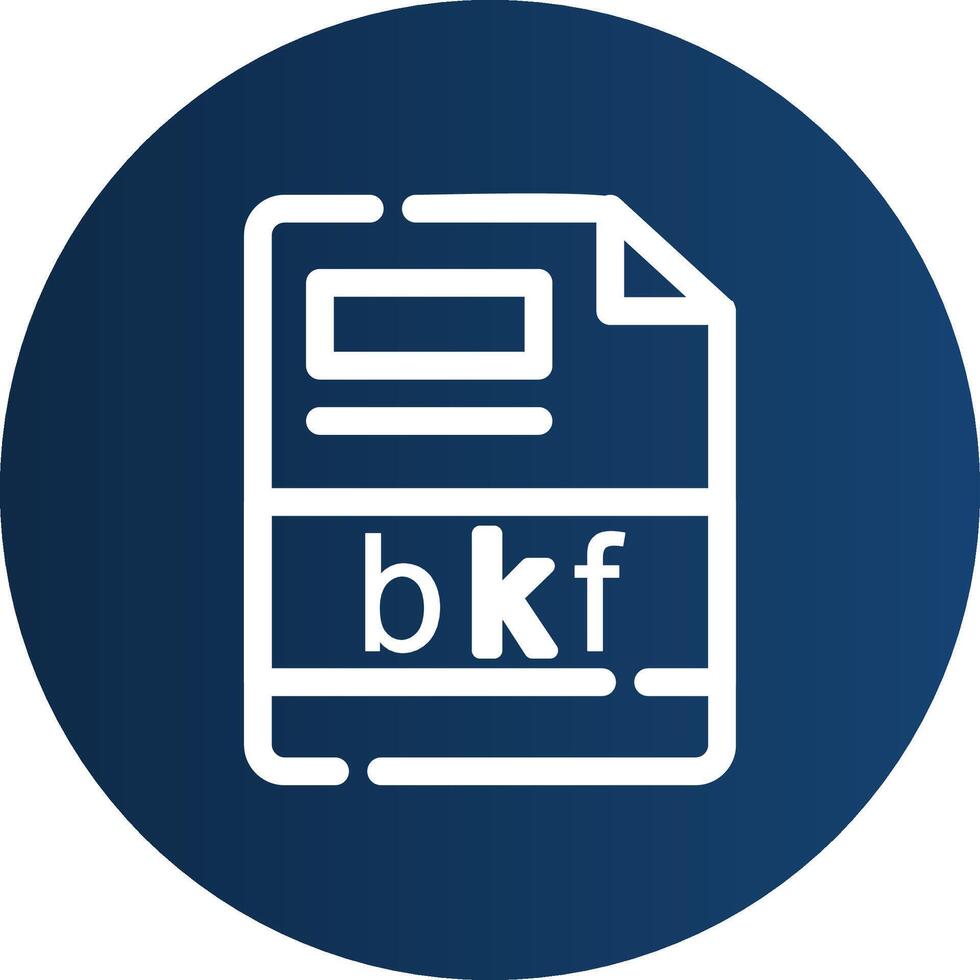 bkf criativo ícone Projeto vetor