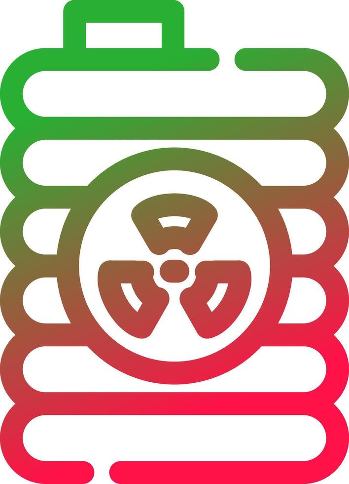 design de ícone criativo nuclear vetor