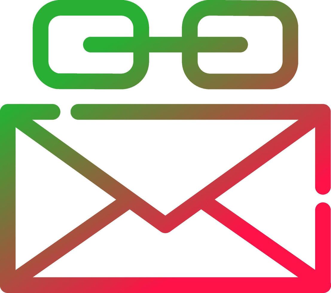 design de ícone criativo de link de e-mail vetor