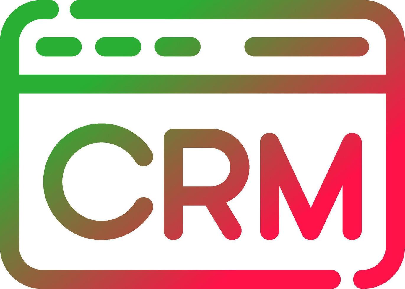 crm criativo ícone Projeto vetor