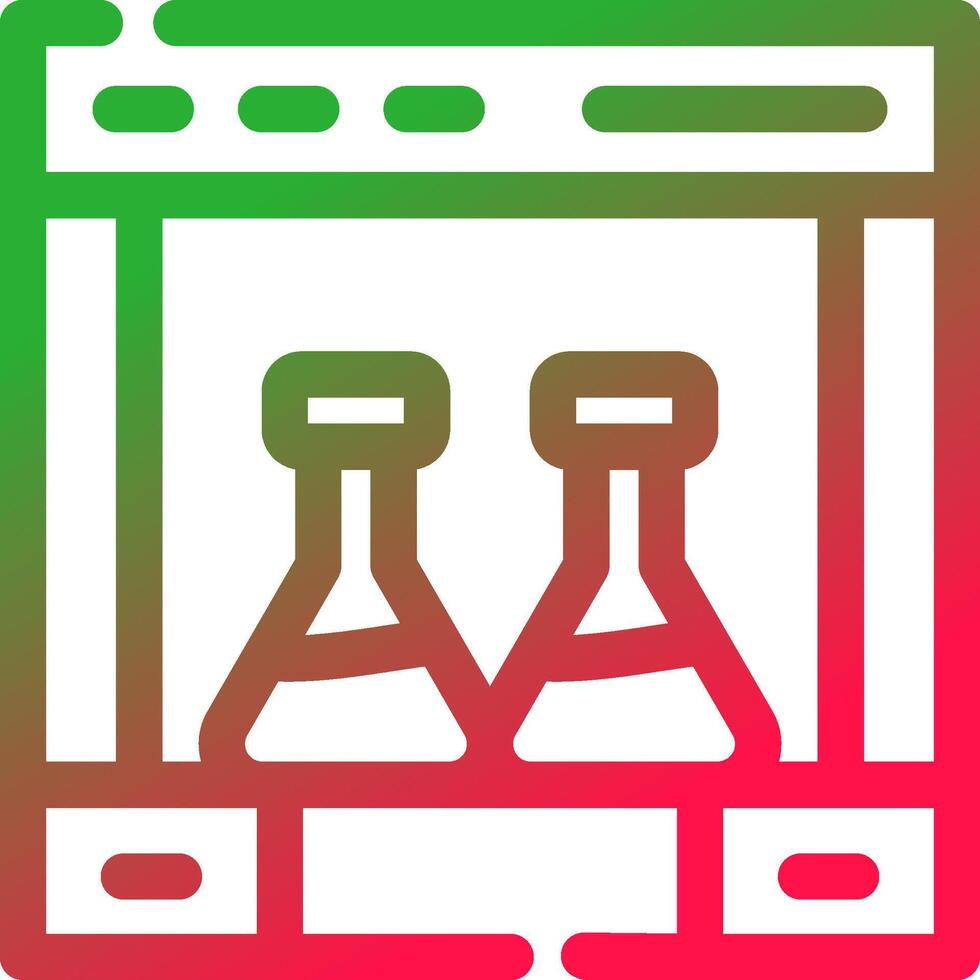 design de ícone criativo de química vetor