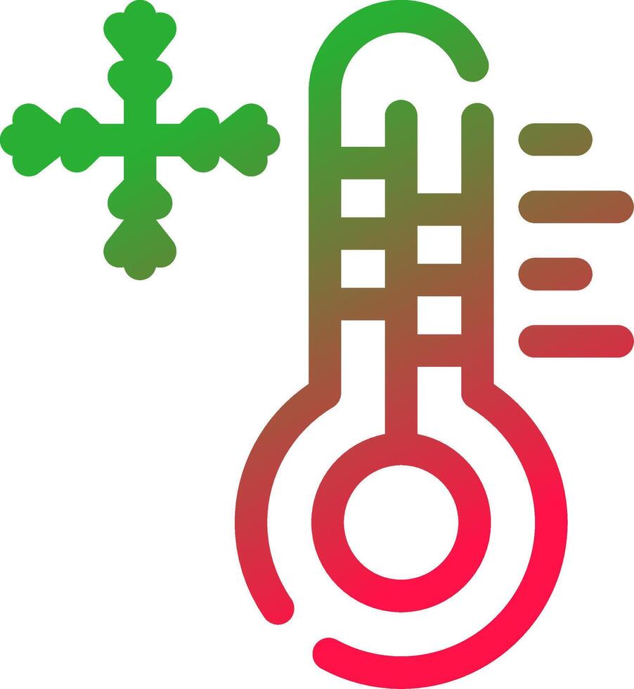 frio temperatura criativo ícone Projeto vetor