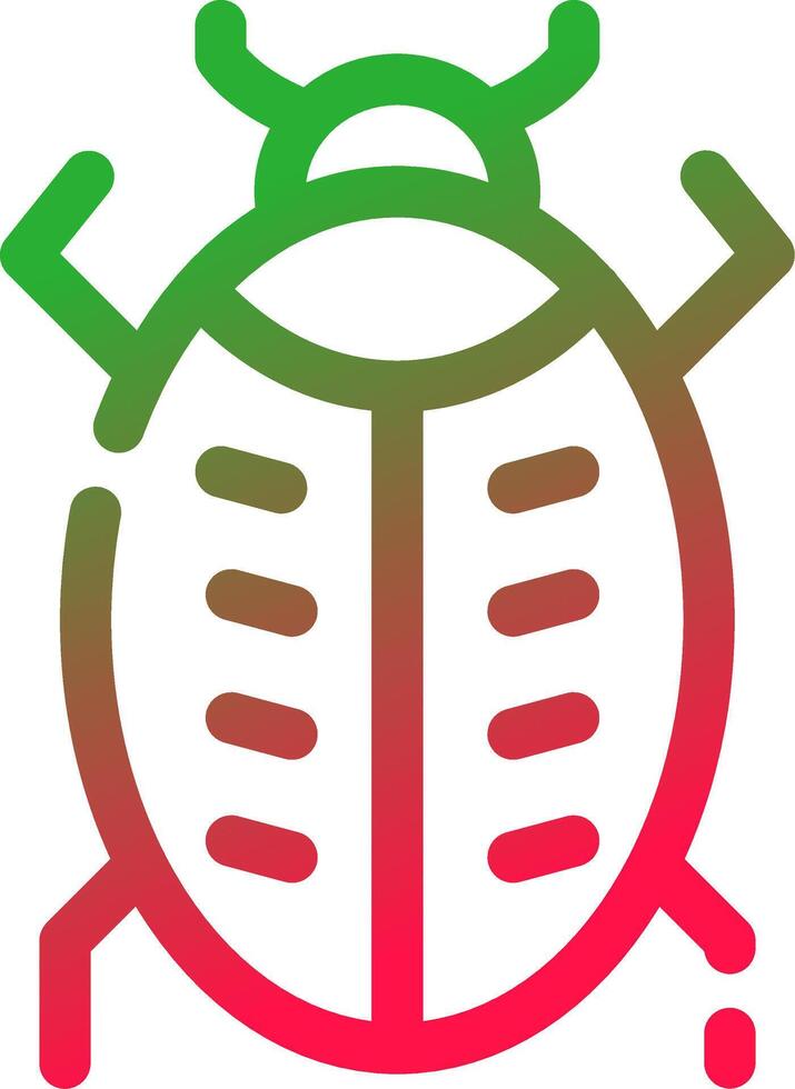 design de ícone criativo de bug vetor