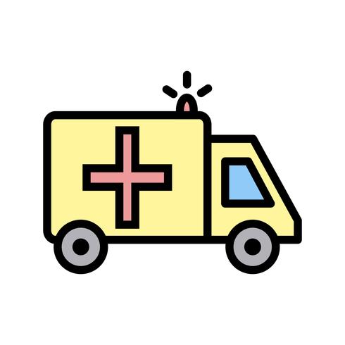 Vector ícone de ambulância