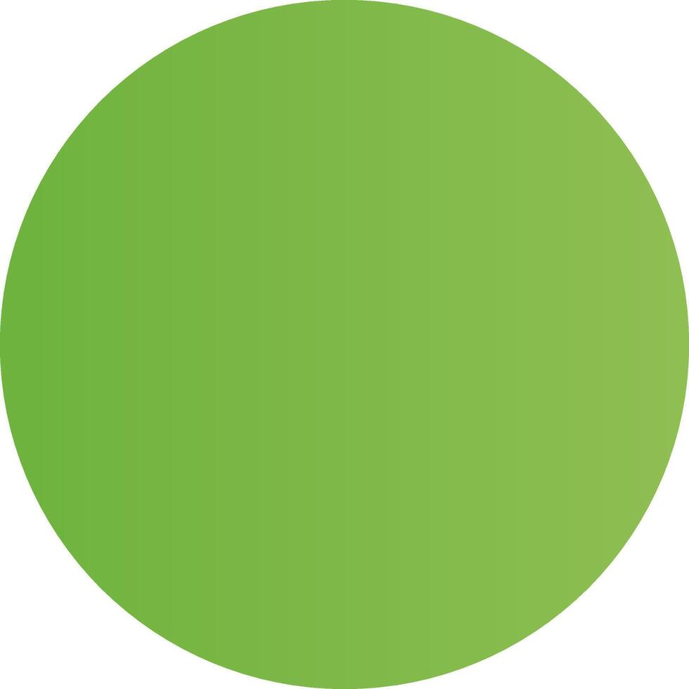 glifo círculo luz verde gradiente vetor