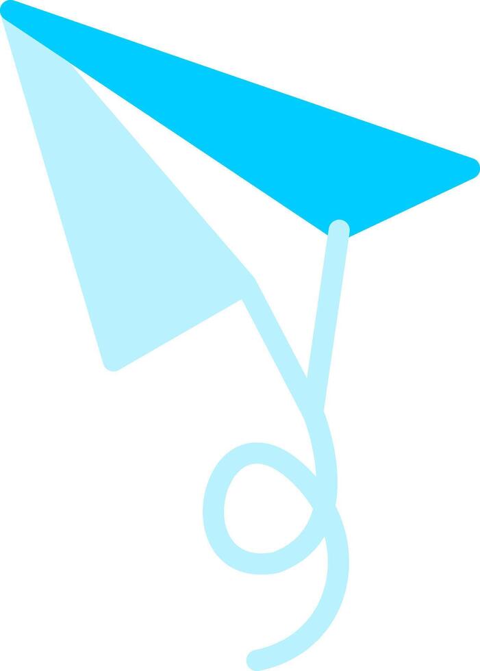 design de ícone criativo de avião de papel vetor