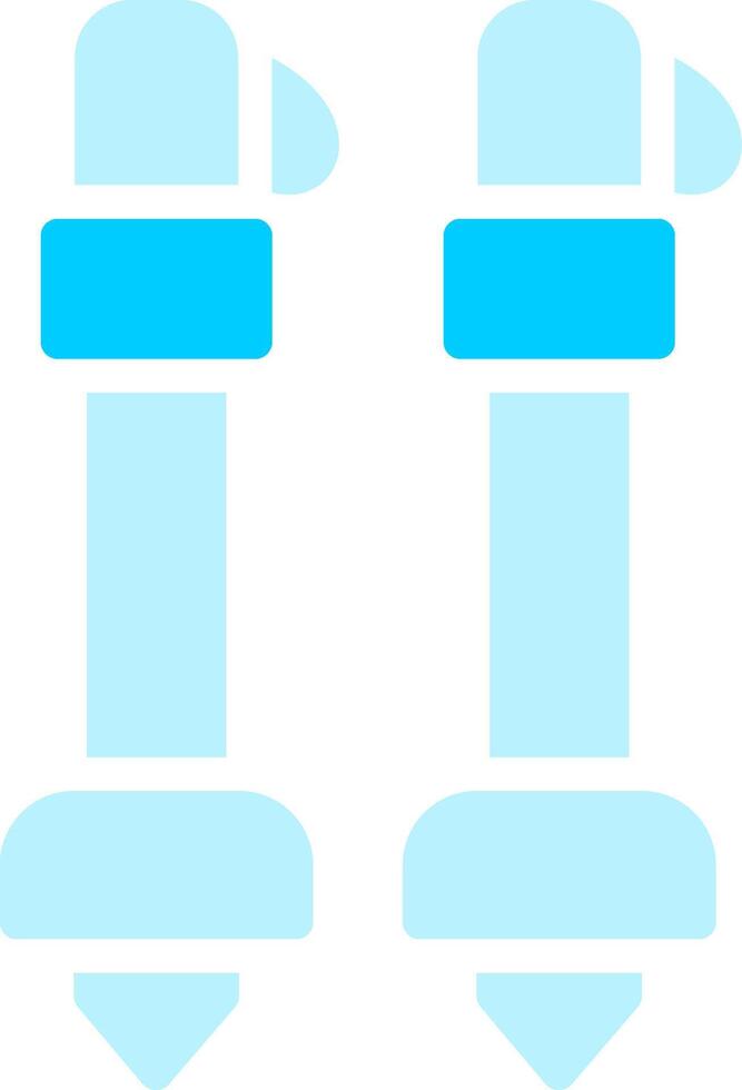 design de ícone criativo de bastões de esqui vetor
