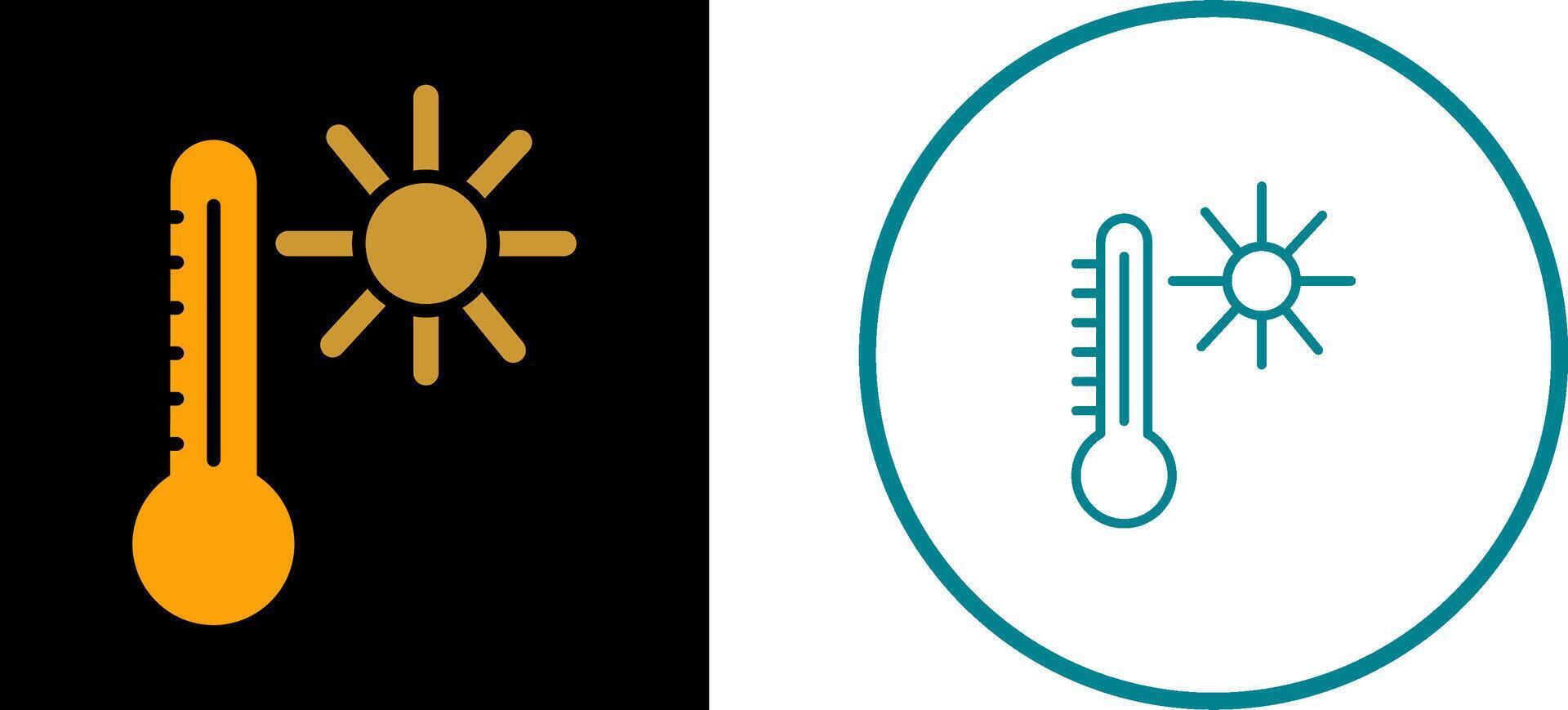 ícone de vetor de temperatura