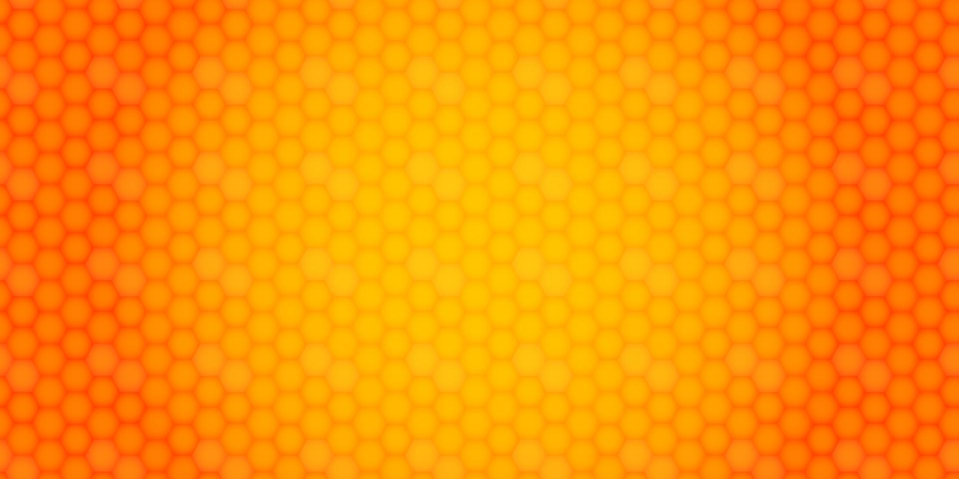 fundo brilhante e elegante do favo de mel. fundo laranja geométrico abstrato para projetos, trabalhos de capa etc. vetor