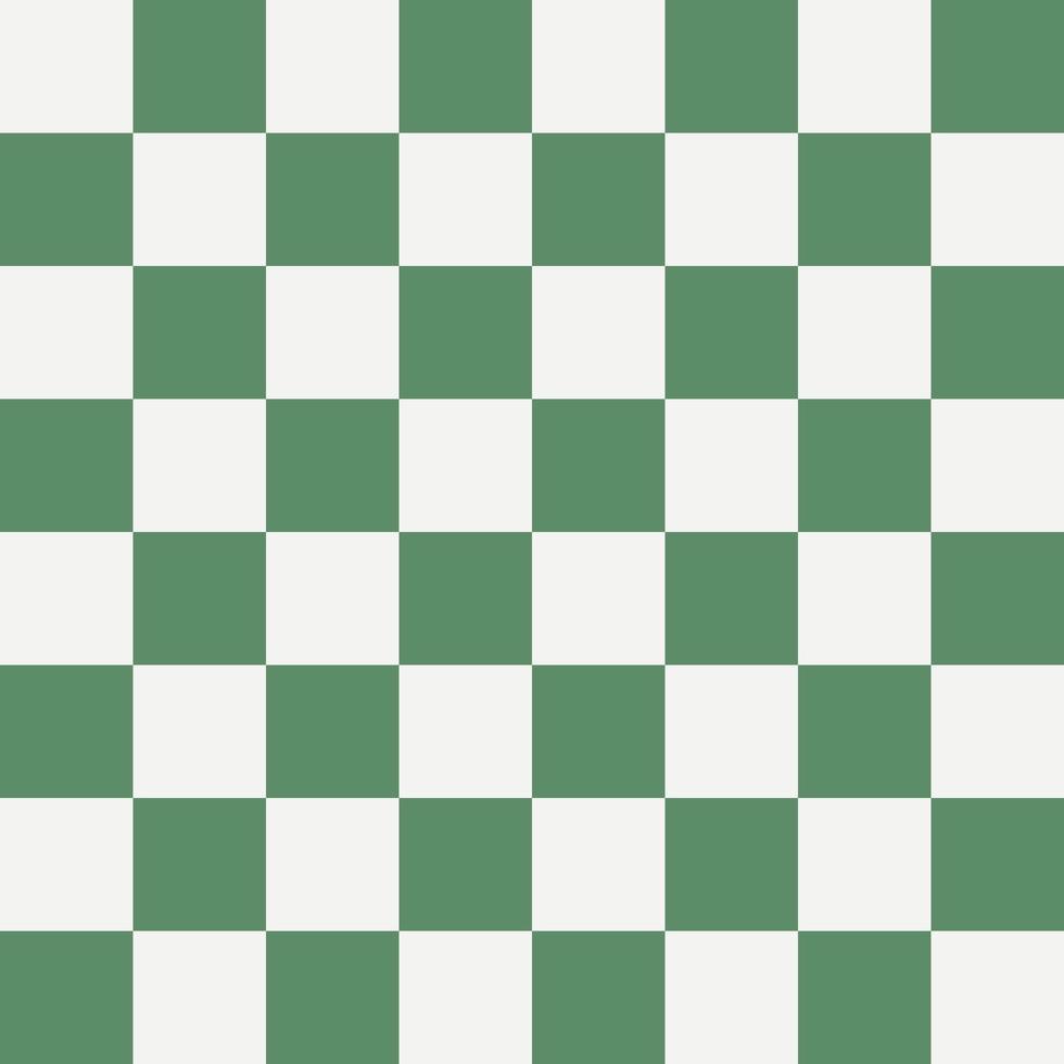 fundo abstrato textura de ilusão de ótica de padrão de tabuleiro de xadrez verde e branco. para o seu design vetor