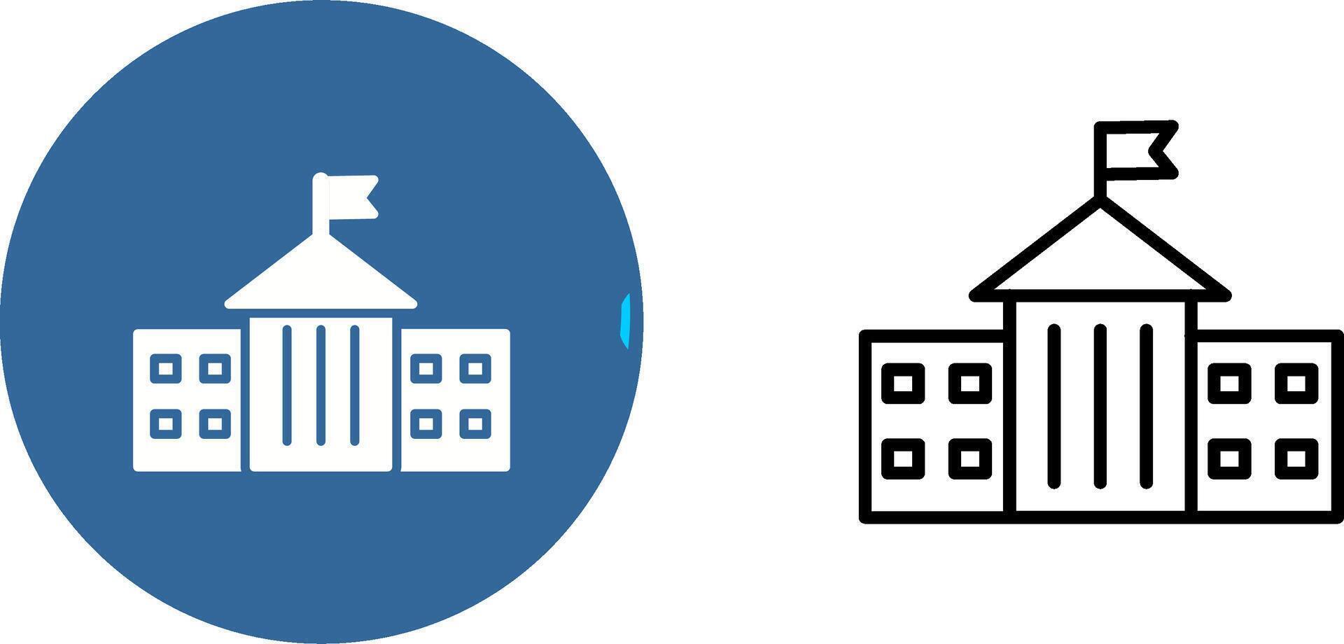 ícone de vetor de prédio presidencial