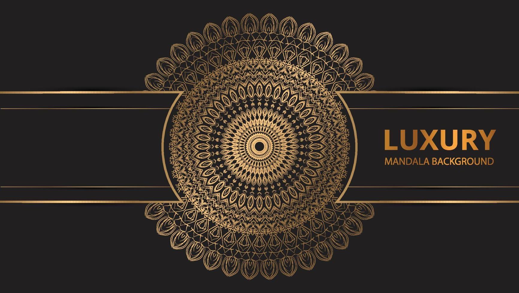 mandala design mandala vector round luxo design dourado brush text.