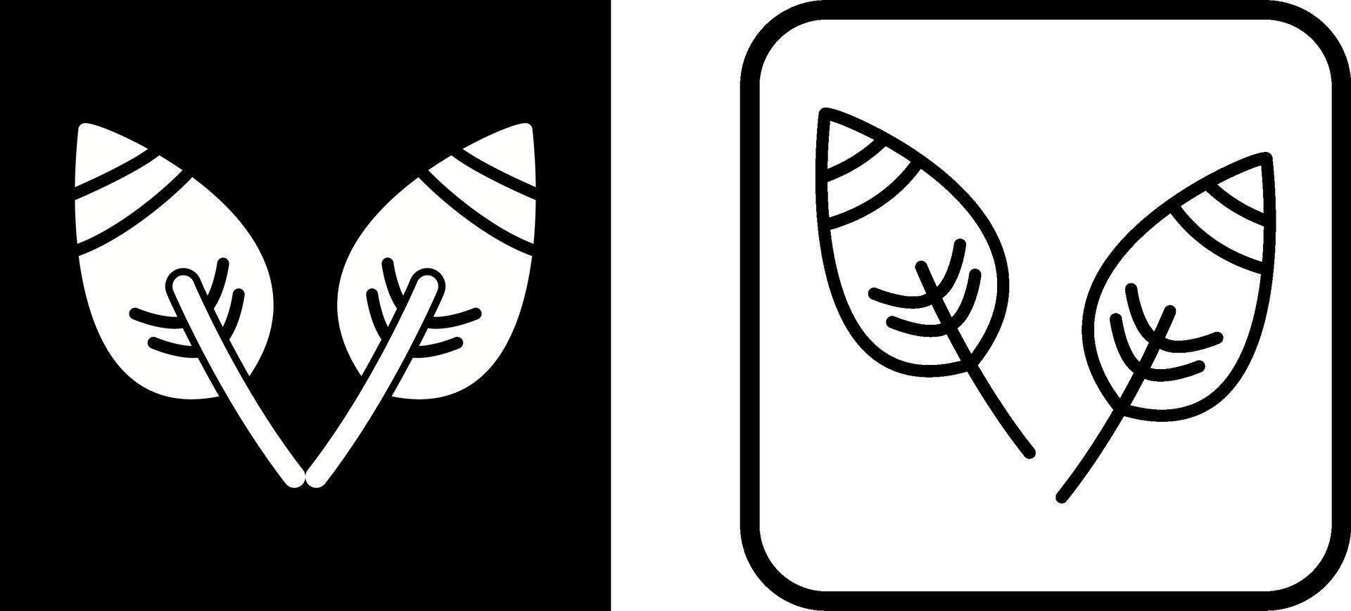 ícone de vetor de folhas