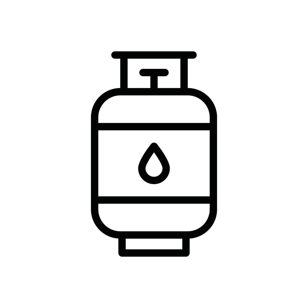 ícone de glifo do cilindro de gás vetor