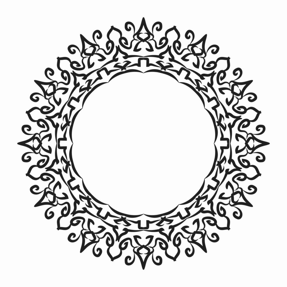 ilustração decorativa da mandala do sumário do conceito. eps 10 vetor