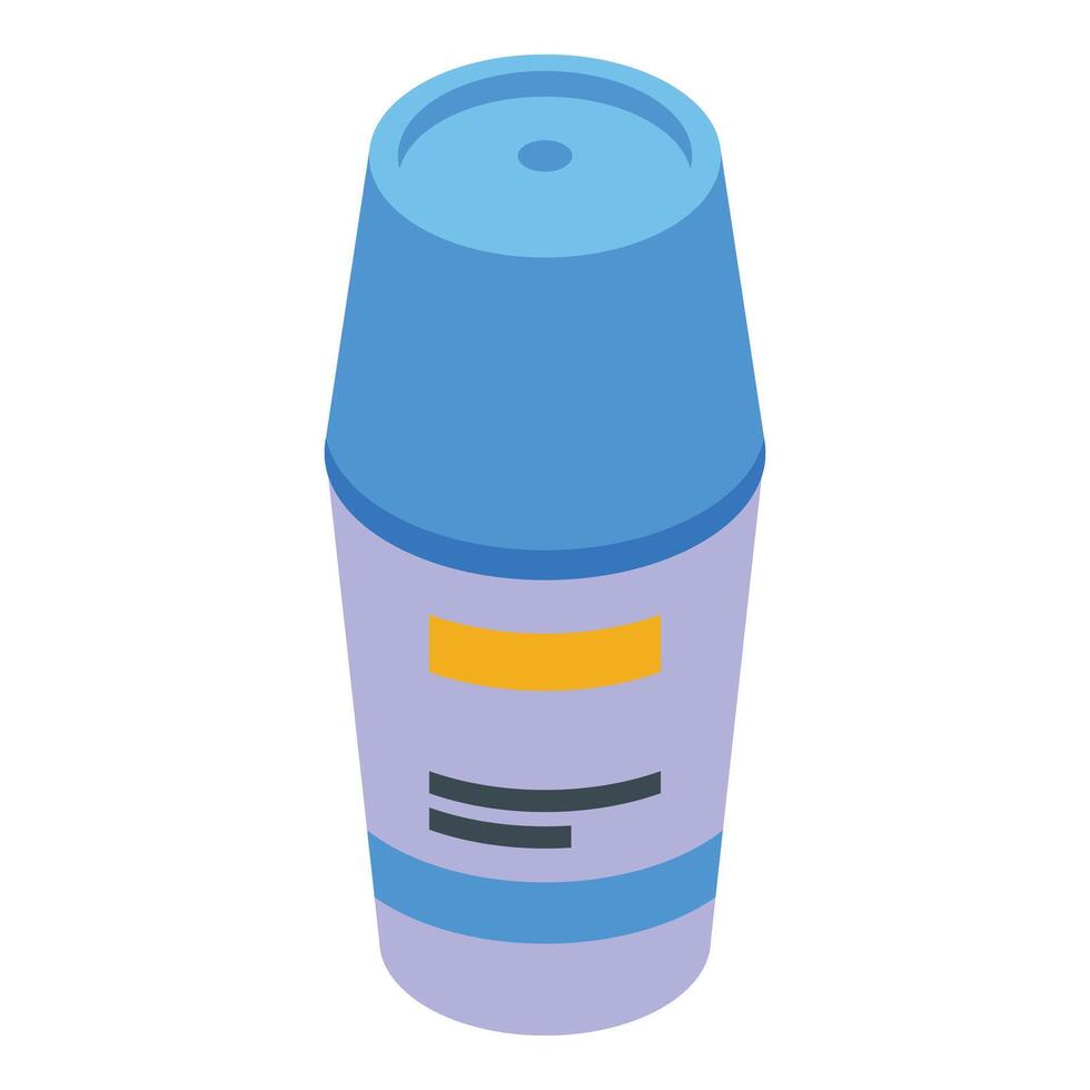 Desodorante garrafa ícone isométrico vetor. limpar \ limpo cheiro cosméticos vetor