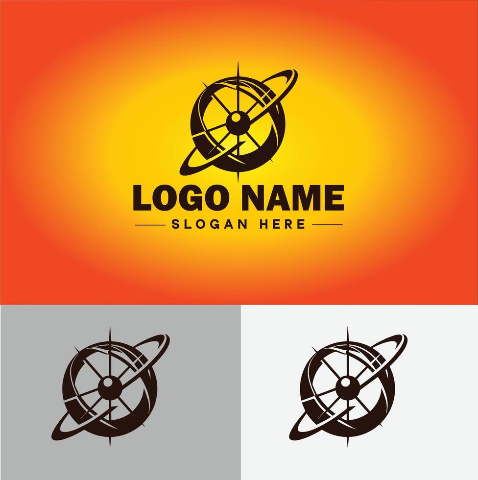 bússola logotipo ícone vetor arte gráficos para o negócio marca aplicativo ícone direção bússola logotipo modelo