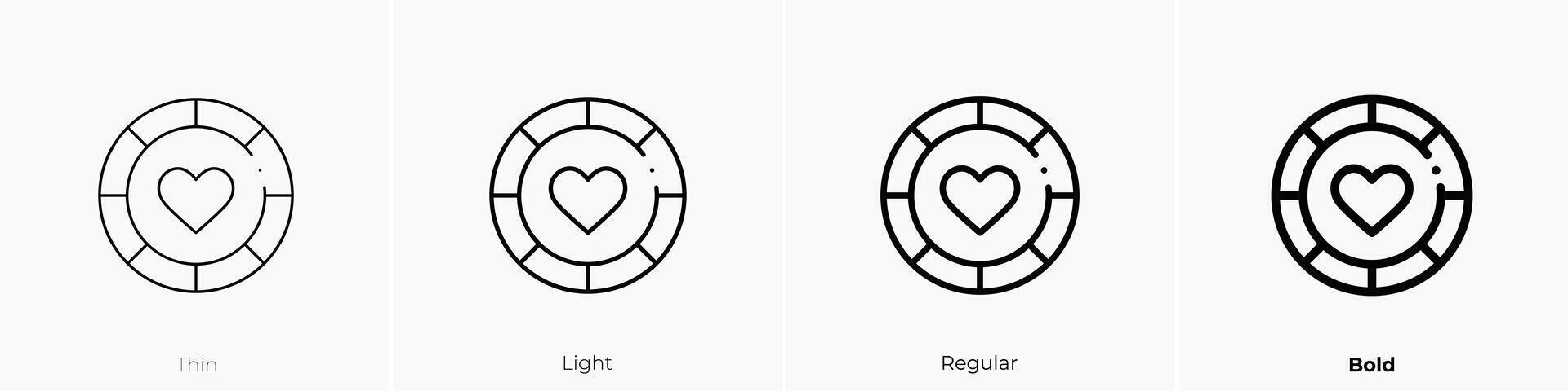 medalha ícone. afinar, luz, regular e negrito estilo Projeto isolado em branco fundo vetor