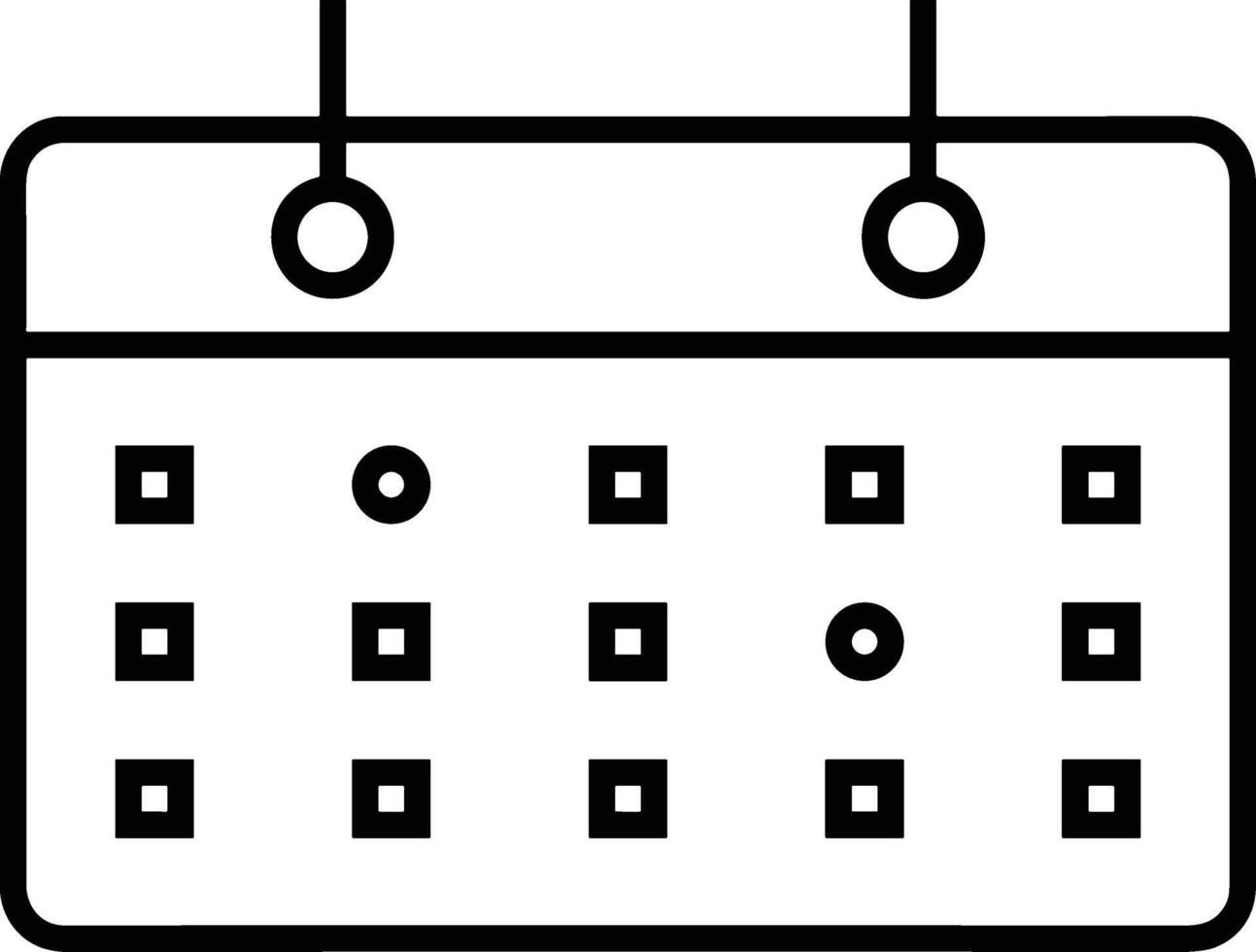 calendário ícone símbolo vetor imagem