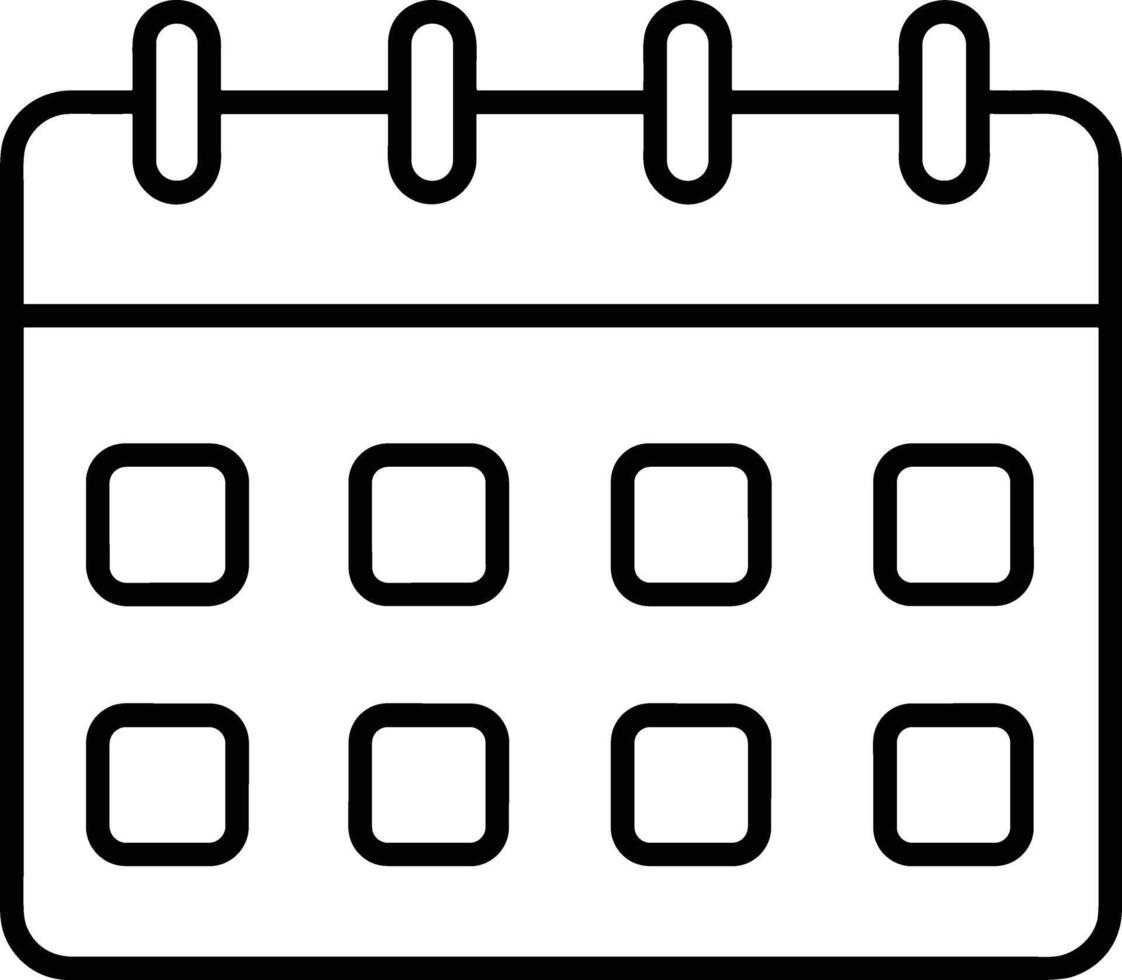 calendário ícone símbolo vetor imagem