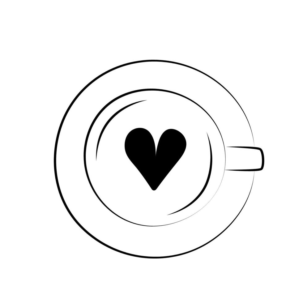 xícara de café com logotipo branco com vista lateral e superior da colher, cappuccino, americano, expresso, moca, café com leite, cacau vetor